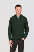 Dark Green Half-Zip Sweatshirt