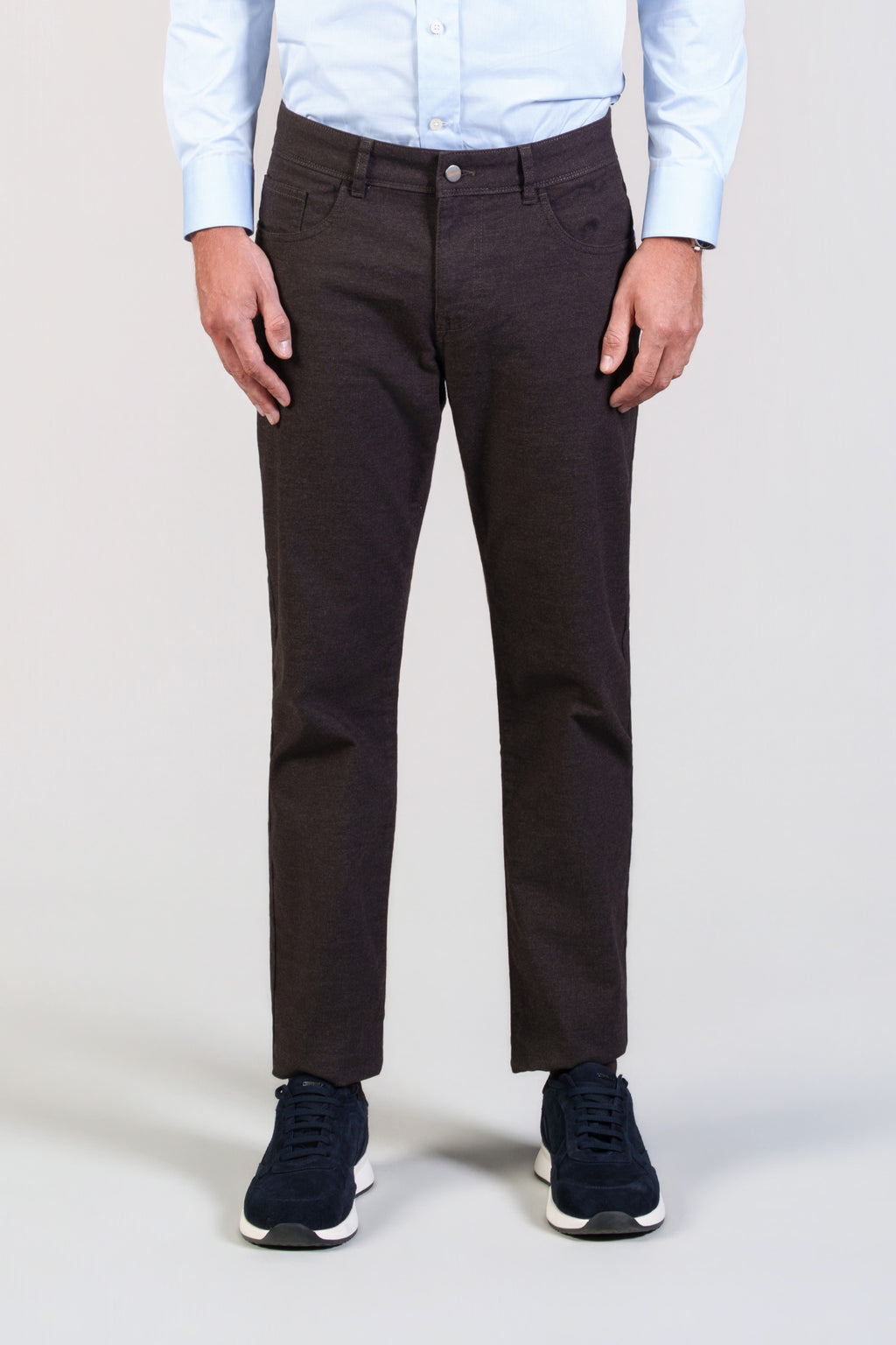 Brown Five-Pocket Trousers