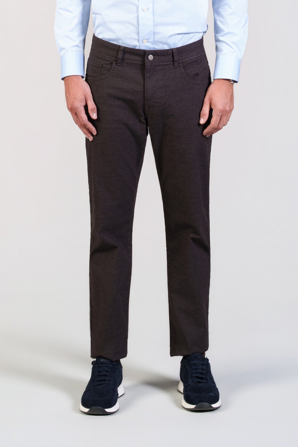 Brown Five-Pocket Trousers