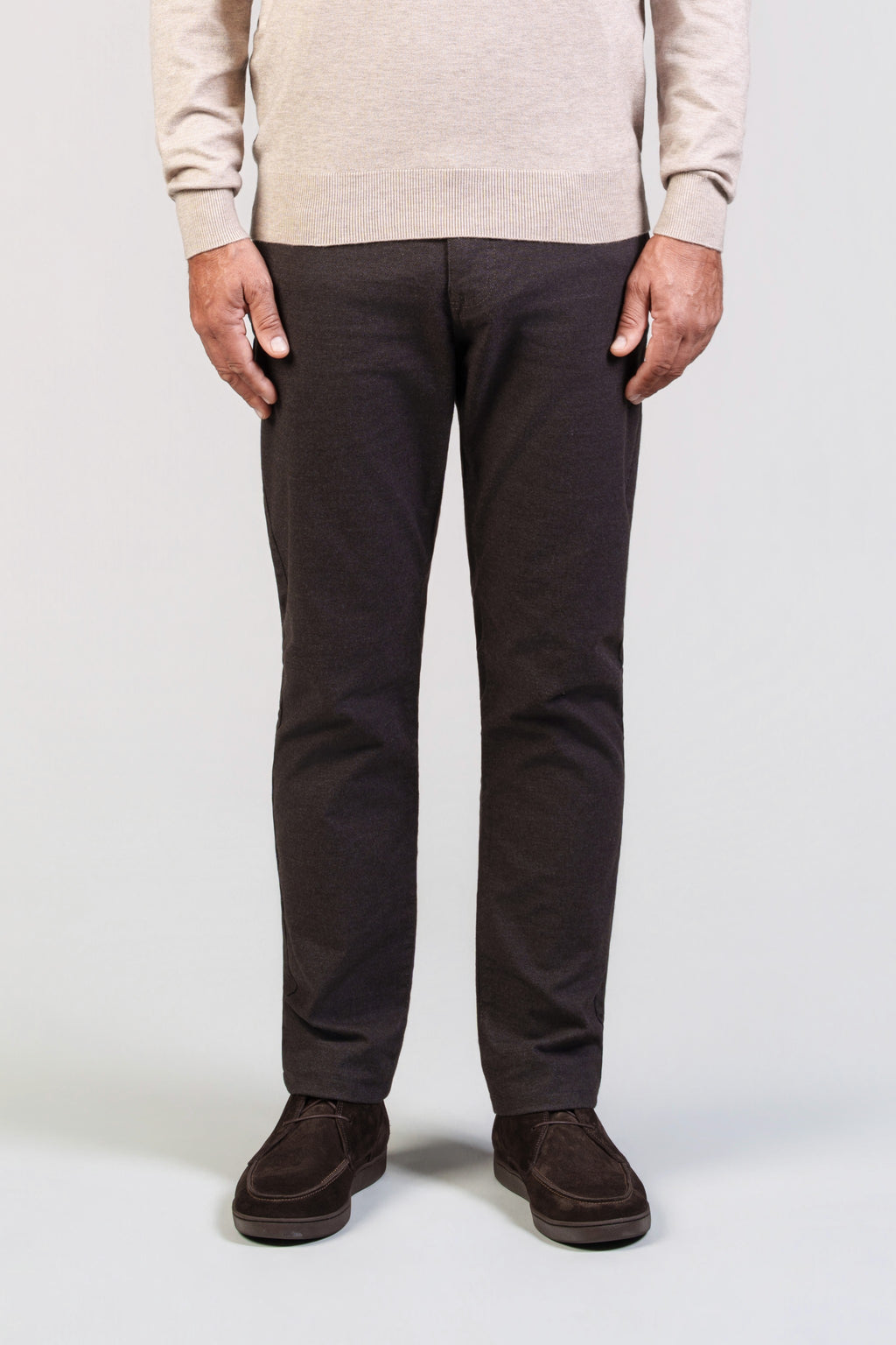Brown Five-Pocket Trousers