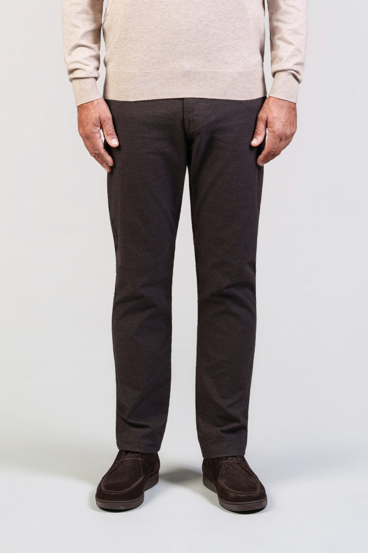 Brown Five-Pocket Trousers