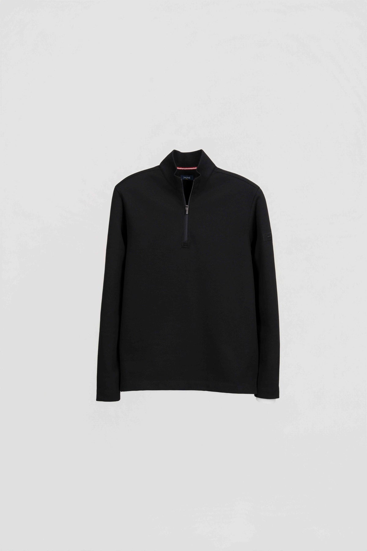 SWEAT BLACK HALF ZIP wac
