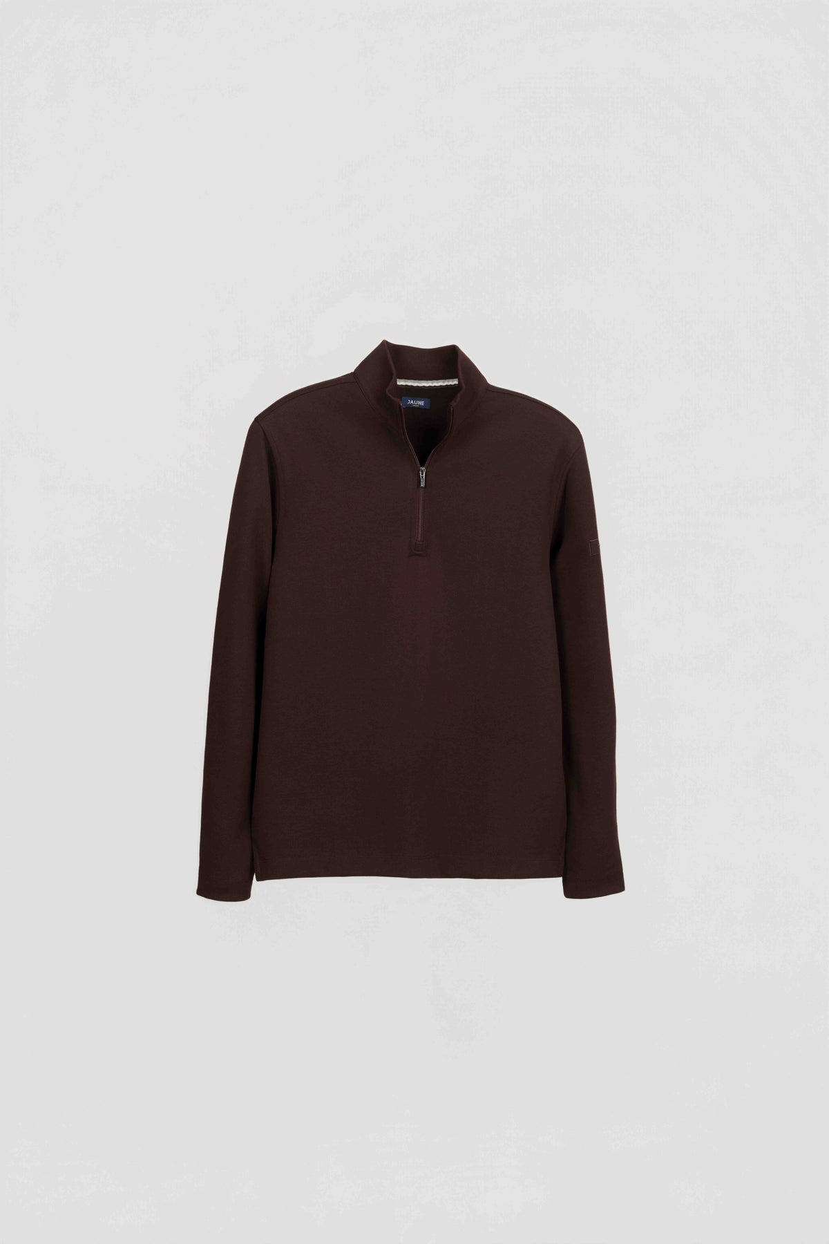 SWEAT BROWN HALF ZIP wac