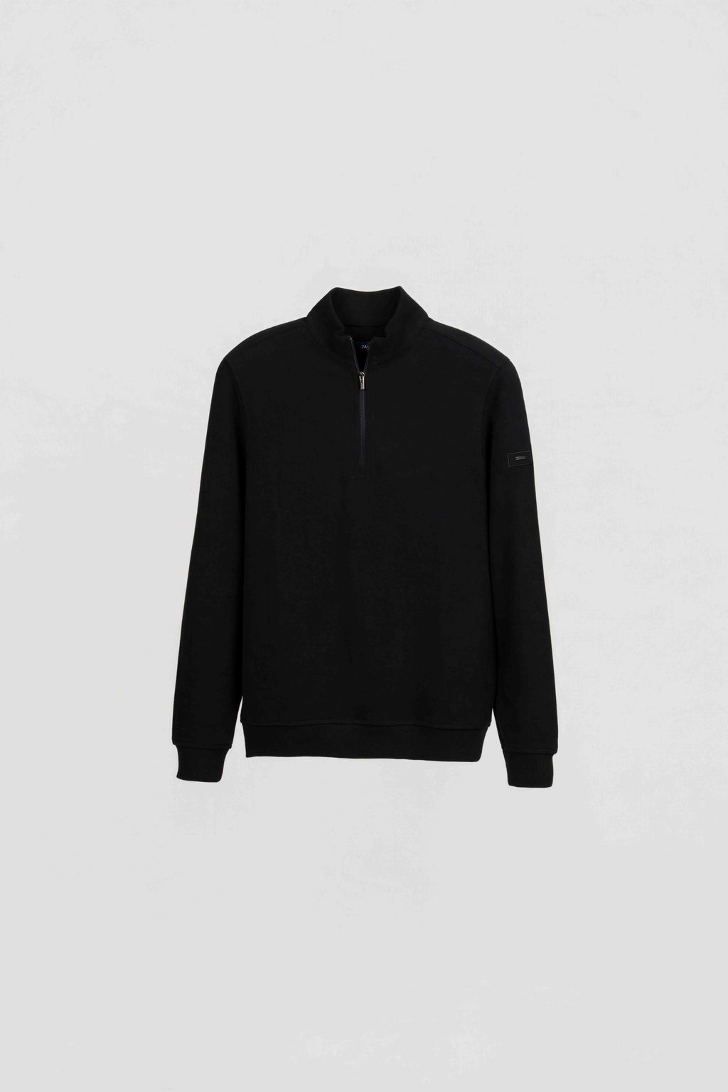 SWEAT BLACK HALF ZIP wac