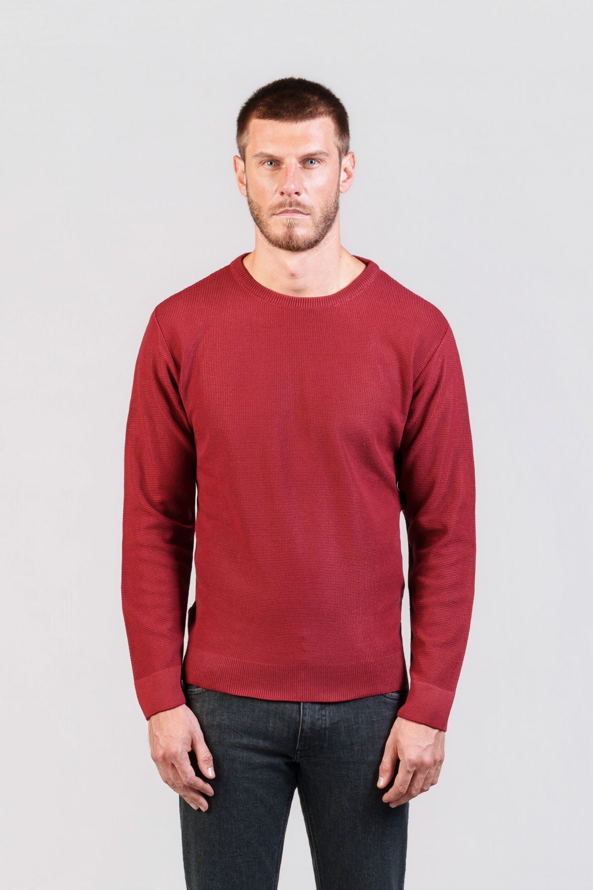 Bordeaux Crew-Neck Jumper